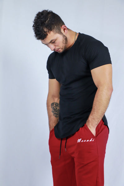 Red Track Joggers