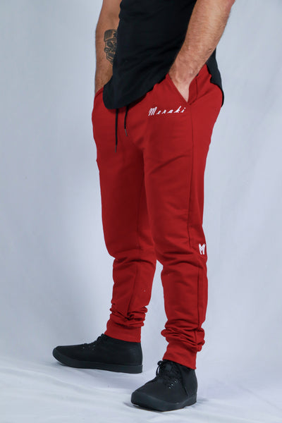 Red Track Joggers